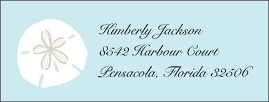 Sand Dollar Return Address Labels